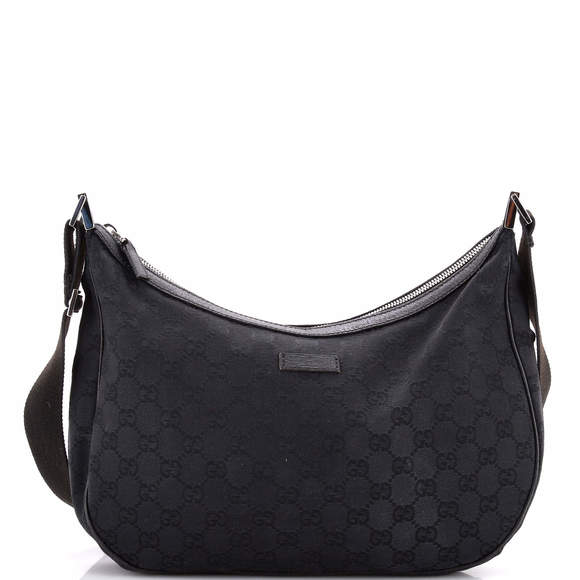Gucci Medium Saddle Zip Messenger Bag GG Canvas with Leather - Picture 1 of 7